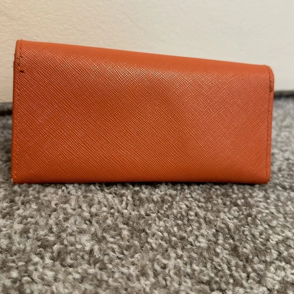Tory Burch Saffiano Leather Fold Over Sunglasses Case